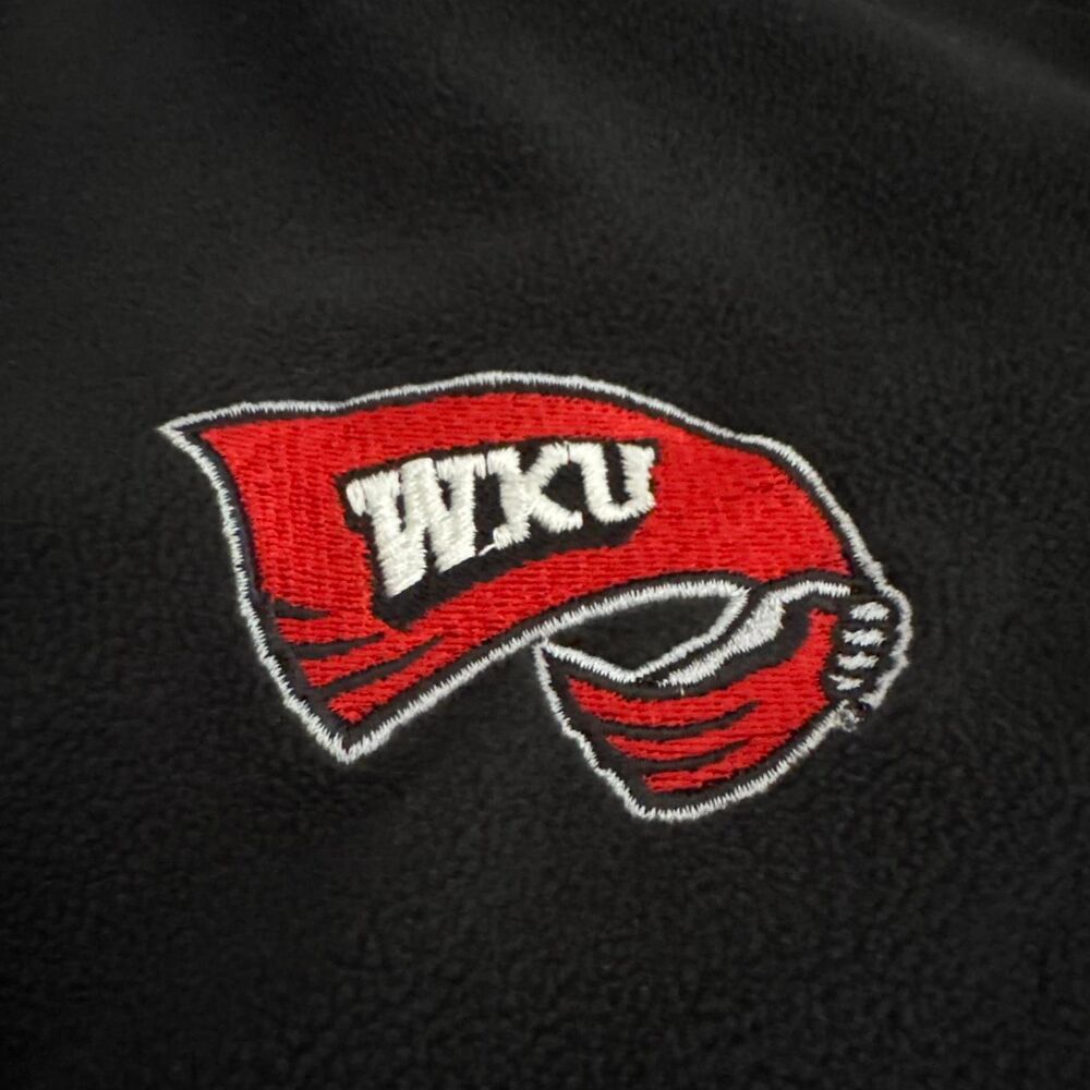 Columbia WKU Western Kentucky University Hilltoppers Black Fleece 1/4 Zip XXL - Picture 4 of 8